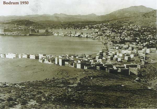 Bodrum Stadt um 1950