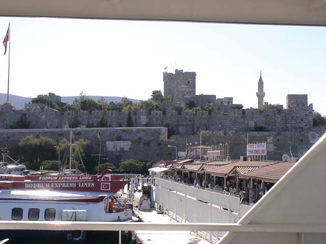 Bodrum Burg aus dem Hafen